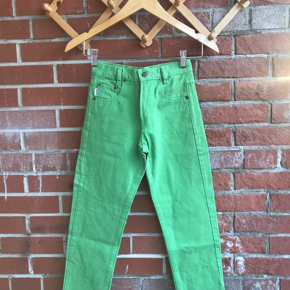 Burberrys Kids' Green Jeans Made in England